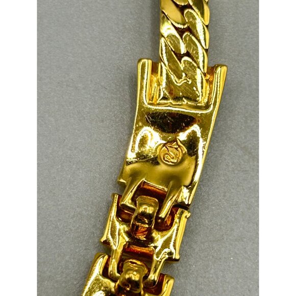 Vintage Swarovski Choker Necklace Gold Plated with Clear Crystals - Picture 6 of 8